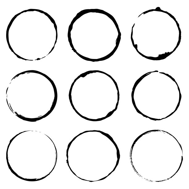 一套垃圾圆刷概念图像图标图片下载
