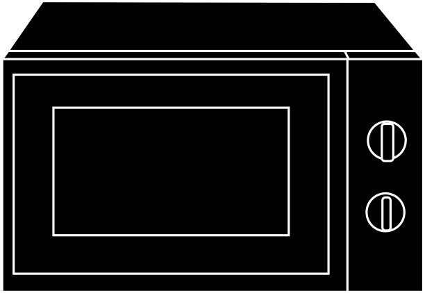简单的微波炉外形图片下载