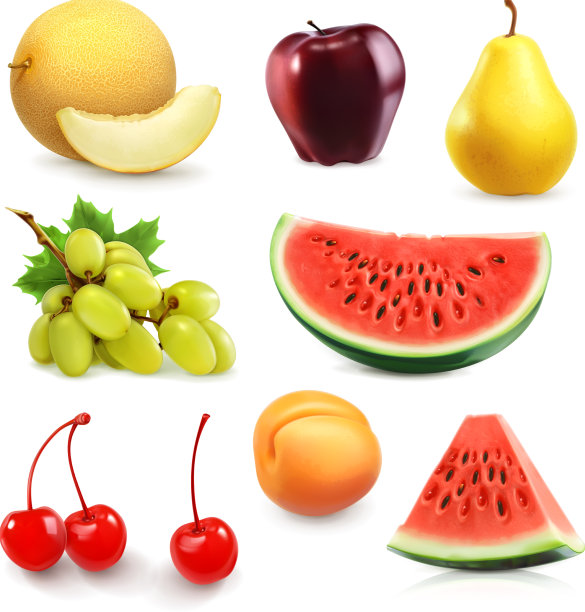 夏季水果集图标图片下载
