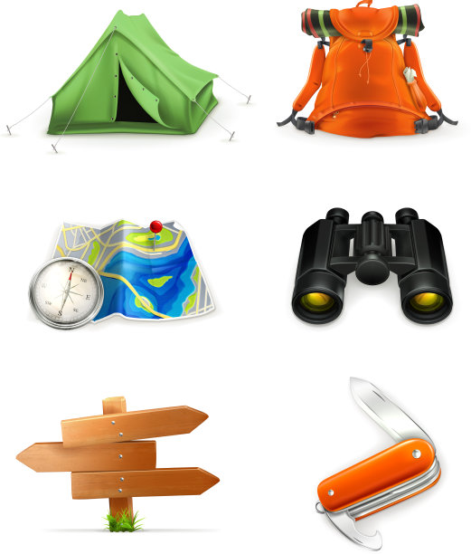 旅游图标集图片下载