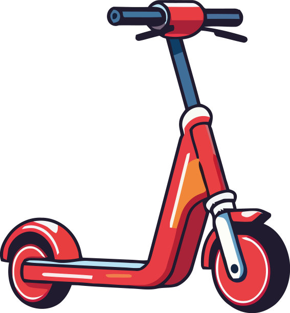 红色电动滑板图片下载