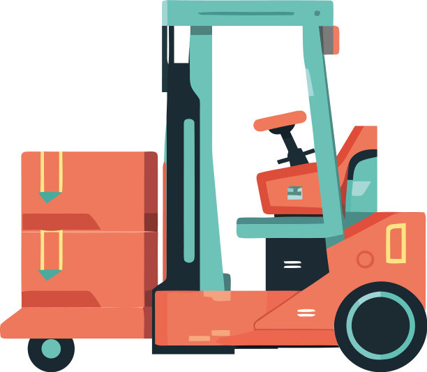 彩色的叉车图片下载