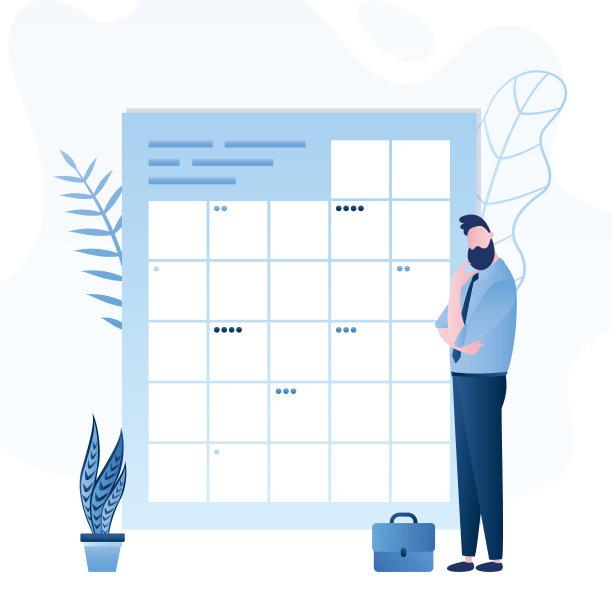 时间管理，计划活动和组织。业务人员及时间优化，计划进度表。图片下载