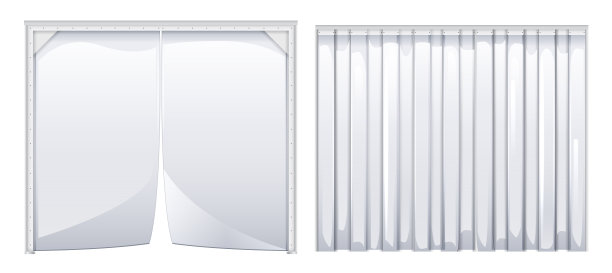 商店或仓库用聚乙烯柔性窗帘图片下载