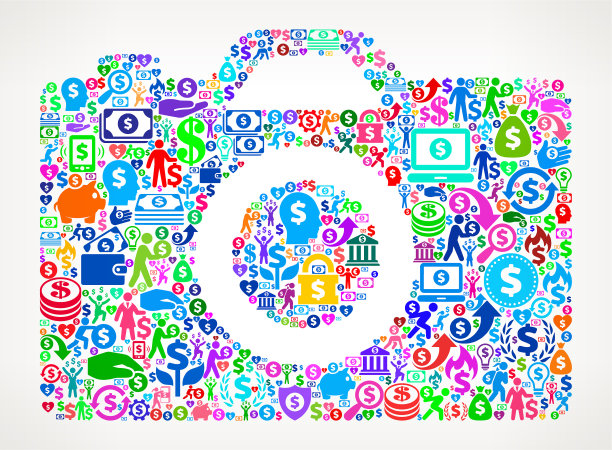 数码相机金钱矢量图标模式图片下载