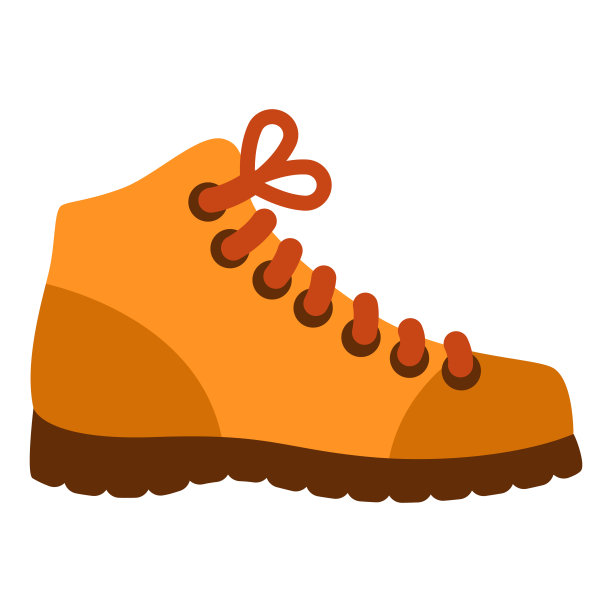 徒步Boot图标上透明的背景图片下载