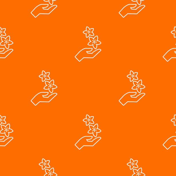 水疗护手模式橙色图片下载