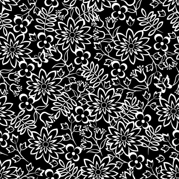花无缝图案。图片下载