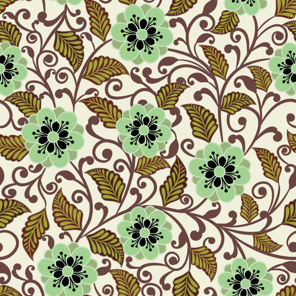 花无缝图案。图片下载