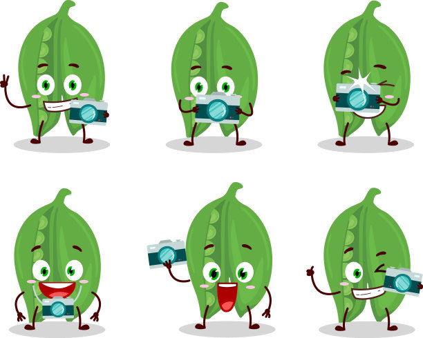 摄影师职业表情用豌豆图片下载