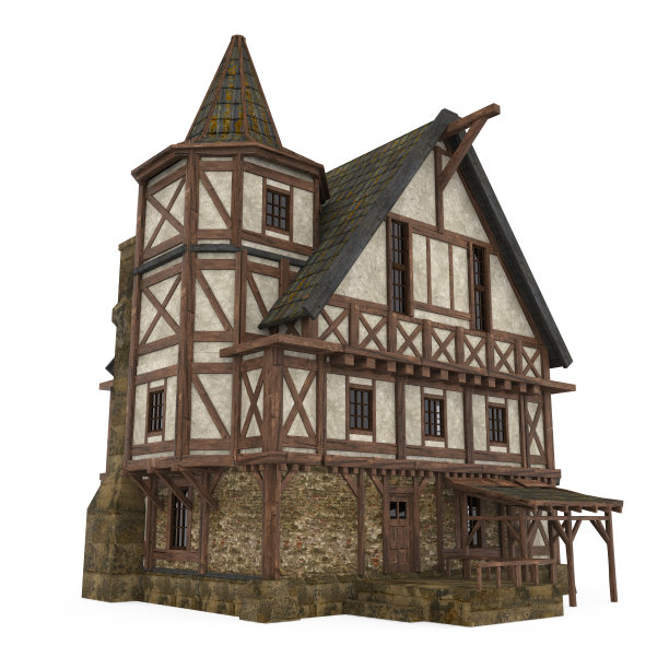 与世隔绝的中世纪房子图片下载