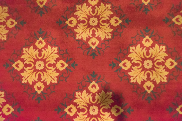 红地毯以金黄色经典叶饰风格酒店展览图片下载