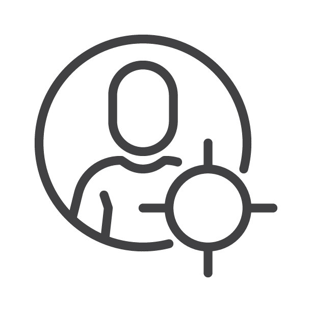 目标客户线性图标图片下载