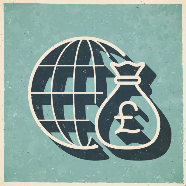 周游世界。图标复古复古风格-旧纹理纸图片下载