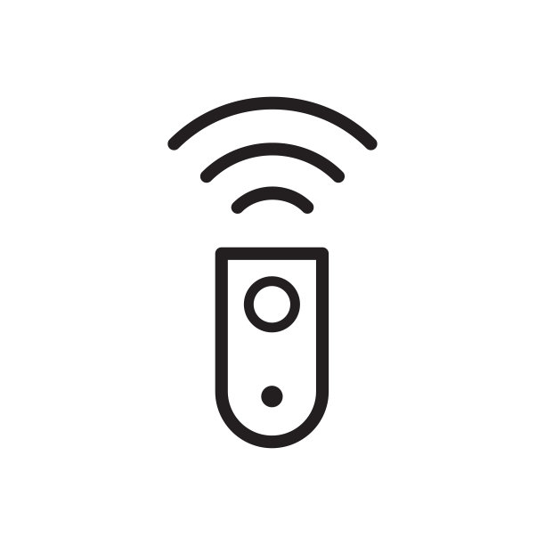 遥控器符号图标矢量设计说明图片下载