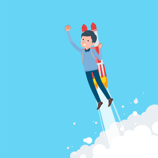 一组爸爸开着火箭飞机起飞的照片图片下载