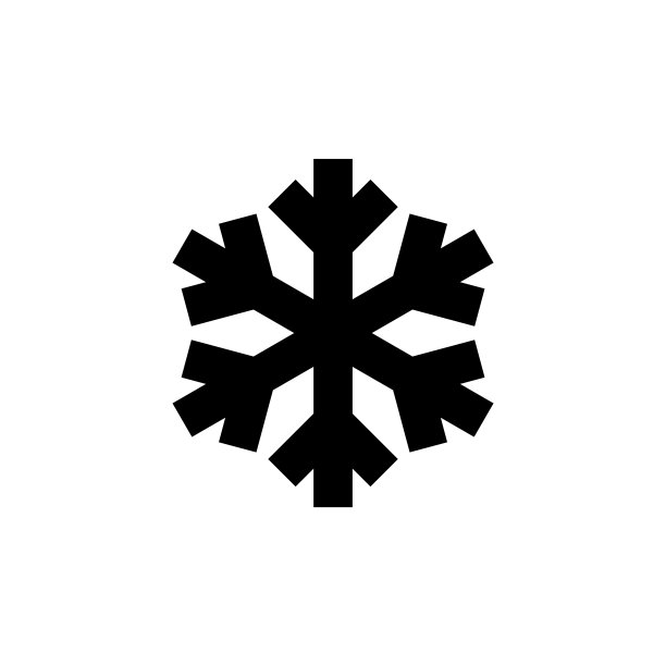 雪花极简符号图片下载