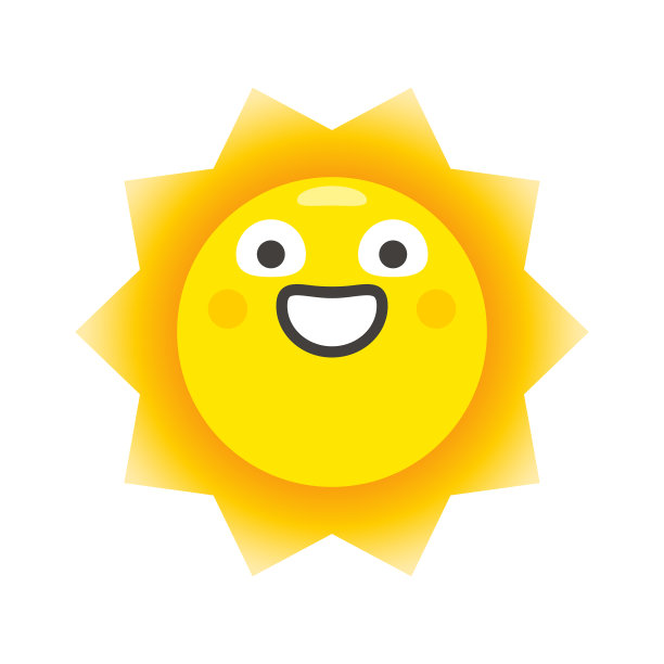 阳光可爱的表情符号图片下载