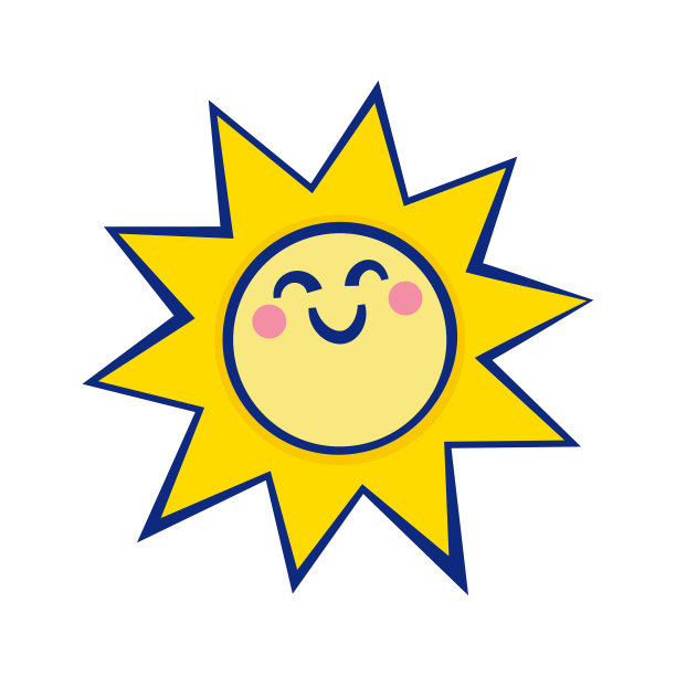 阳光可爱的表情符号图片下载