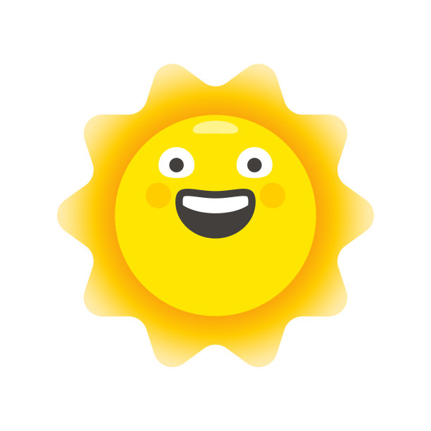 阳光可爱的表情符号图片下载