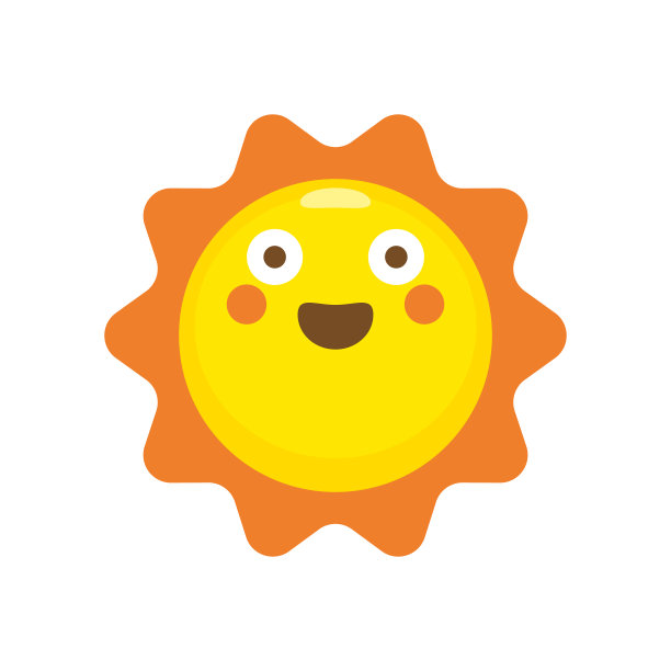 阳光可爱的表情符号图片下载