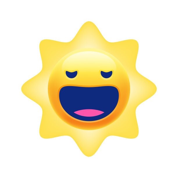太阳微笑的表情符号图片下载