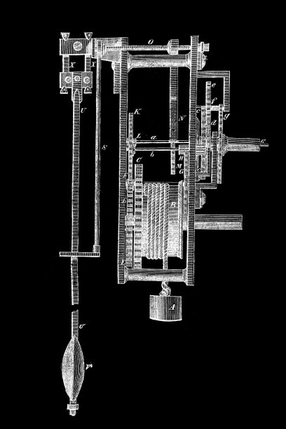 钟摆从侧面看钟摆的内部图片下载