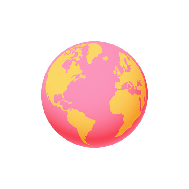 地球极简的设计和颜色图片下载