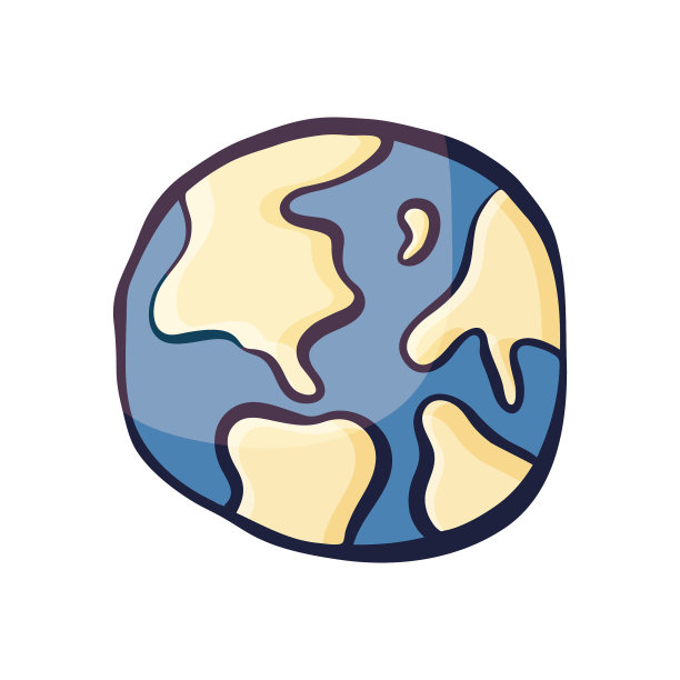 行星地球卡通设计图片下载