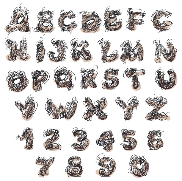 字体潦草，排版潦草图片下载