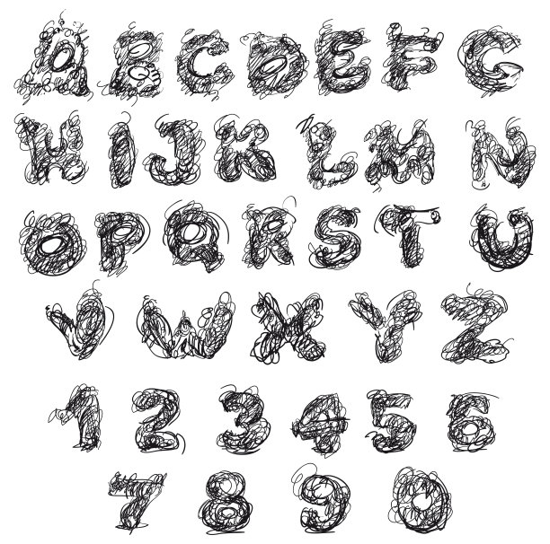 字体潦草，排版潦草图片下载