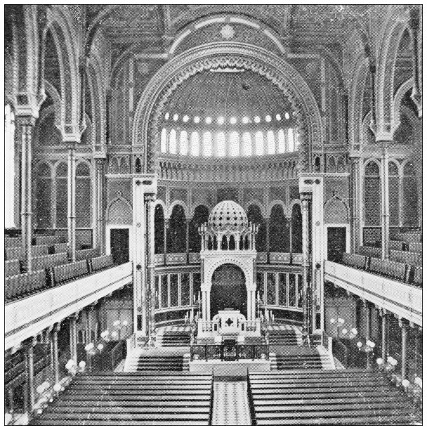 柏林和德国的老式旅行照片:犹太教堂图片下载