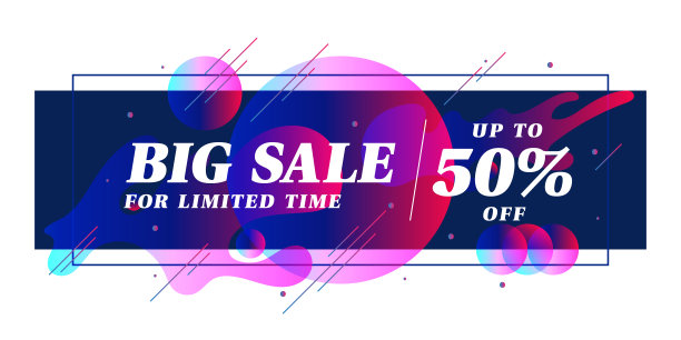 销售横幅模板背景，大卖特惠。图片下载