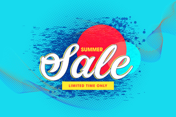 设计夏季促销广告，横幅，传单和传单。图片下载