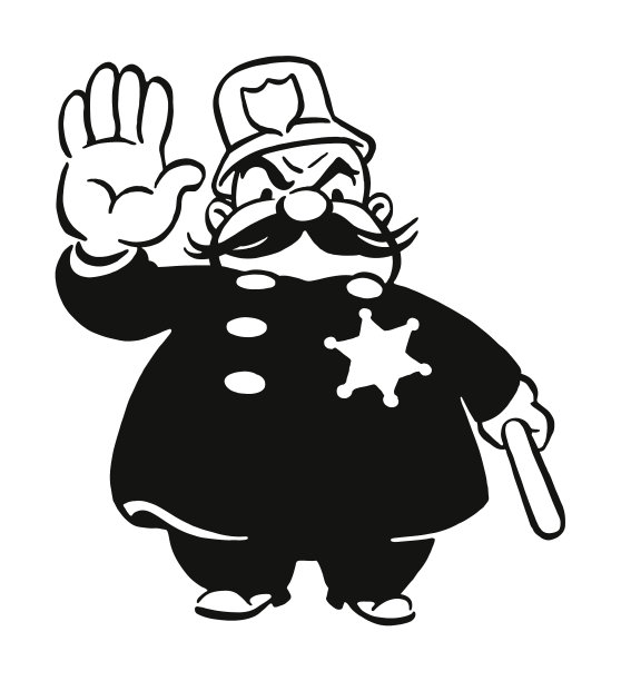 警察示意停车图片下载