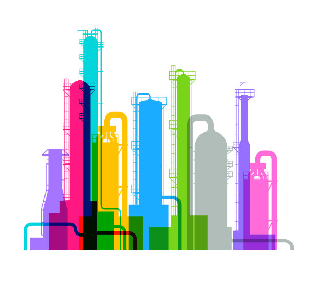 石油或天然气炼油厂图片下载