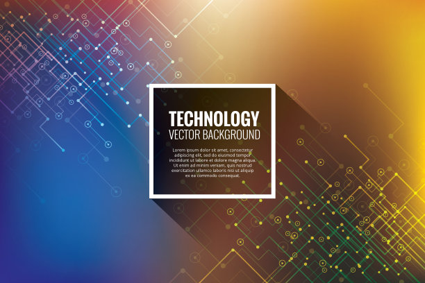 未来的电路板，高电脑技术背景图片下载