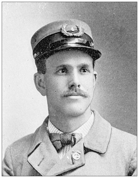 1898年，来自堪萨斯州劳伦斯的古董照片:L B Read，邮递员图片下载