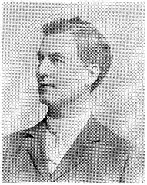 1898年，来自堪萨斯州劳伦斯的古董照片:道格拉斯县律师协会的成员，山姆·l·D·毕晓普图片下载