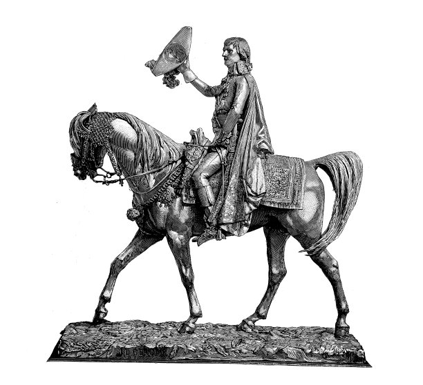 古代插画：热罗姆的《波拿巴进入开罗》图片下载