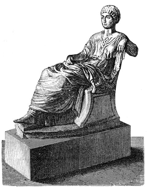 雕塑古罗马女图片下载