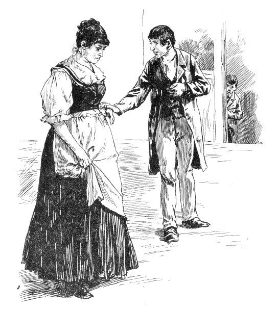 售货员安慰被第二个售货员看见的悲伤的女性朋友图片下载