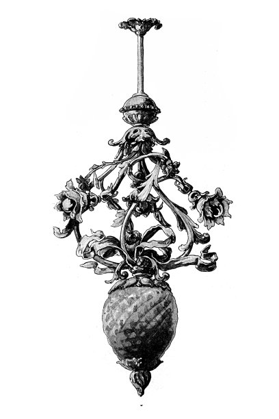 19世纪历史上各种各样的灯具图片下载