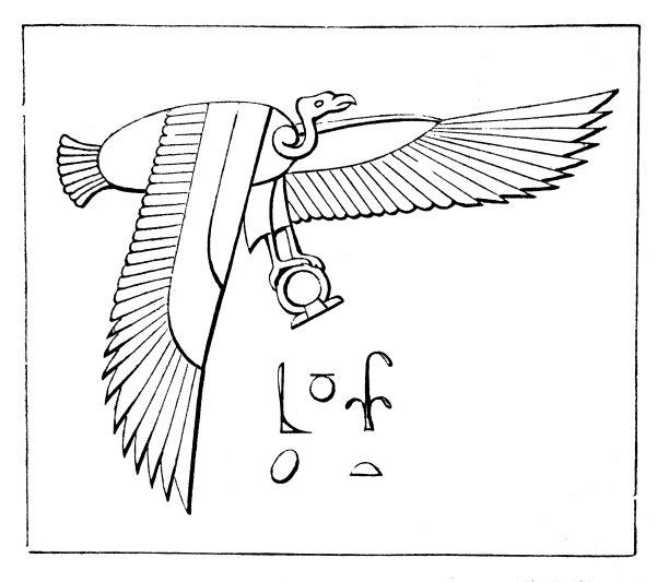 埃及象形文字，石头上的符号和秃鹫，玛特曼荼罗图片下载