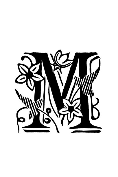 华丽的字母M图片下载