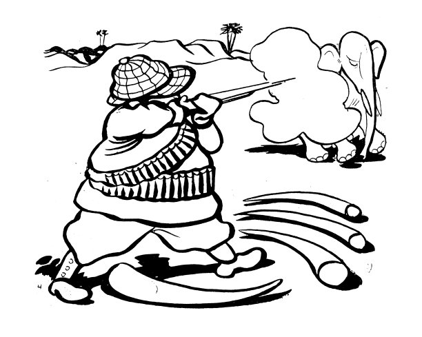 仿古形象:大象漫画书图片下载