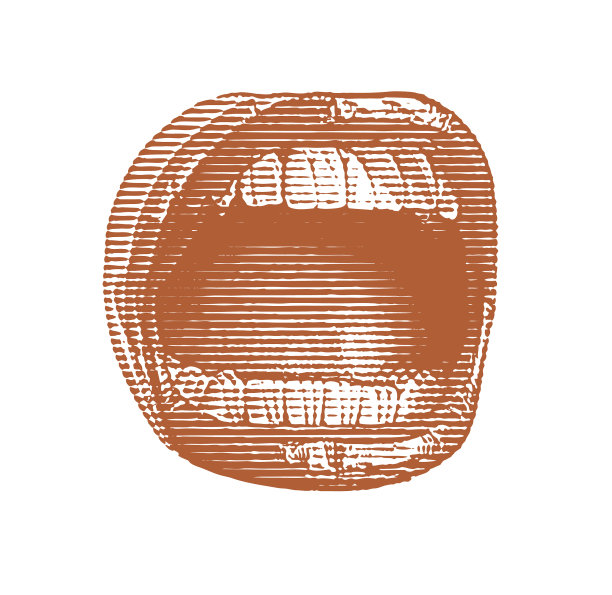 闭上嘴尖叫与glitch技术图片下载