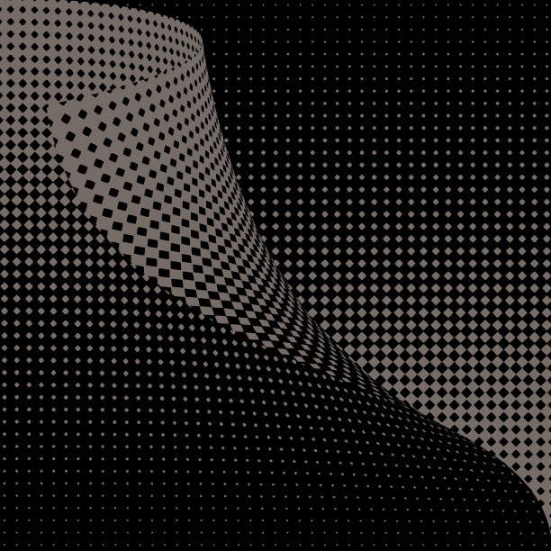 卷曲半色调点图案背景图片下载