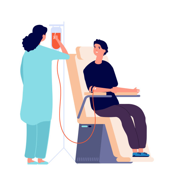 人捐赠。护士，献血时做体检健康分析，平男孩在医院有治疗媒介说明图片下载