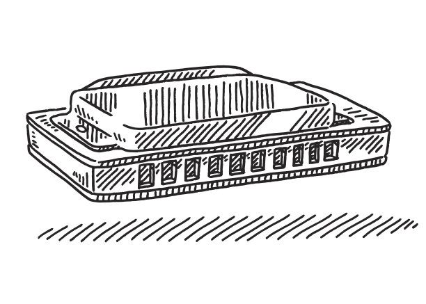 竖琴乐器图图片下载